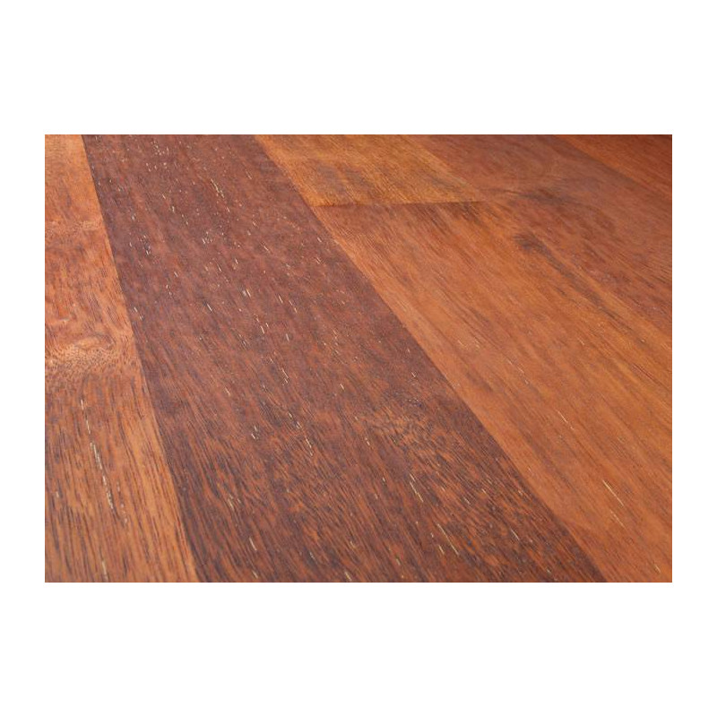 Parquet Parquet massif Merbau - 10 x 70 mm - verni - Bali - colis de 1,68 m2