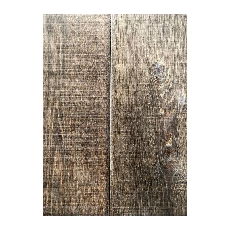 Parquet Parquet contrecollé Chêne Rustique - 15 x 90/125/190/220 x 2200 mm - huilé - aspect vieux bois
