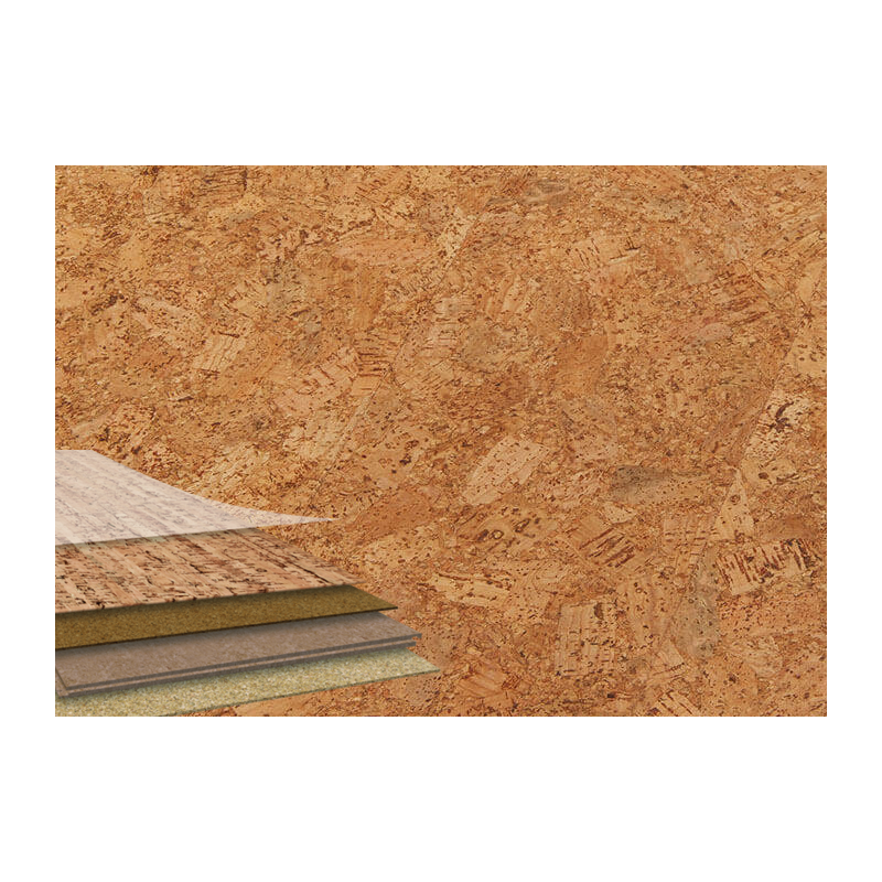 Parquet Revêtement de sol en liège - 7 x 195 x 1225 mm - Naturel - Wicanders