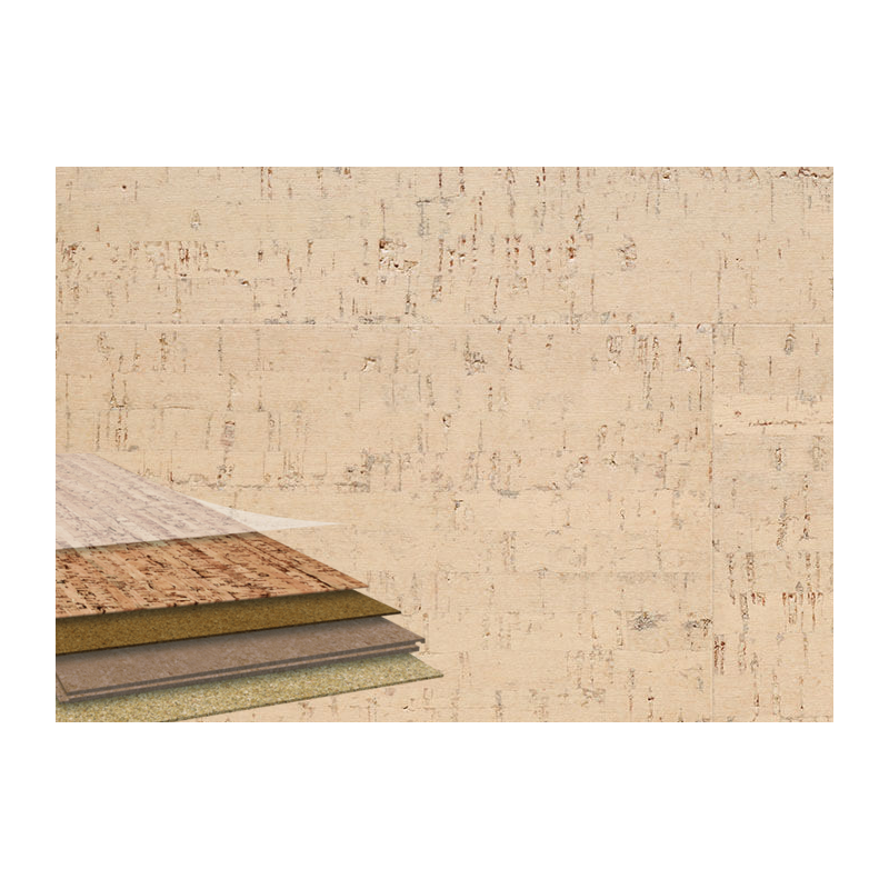 Parquet Revêtement de sol en liège - 7 x 195 x 1225 mm - Ligne Beige - Wicanders