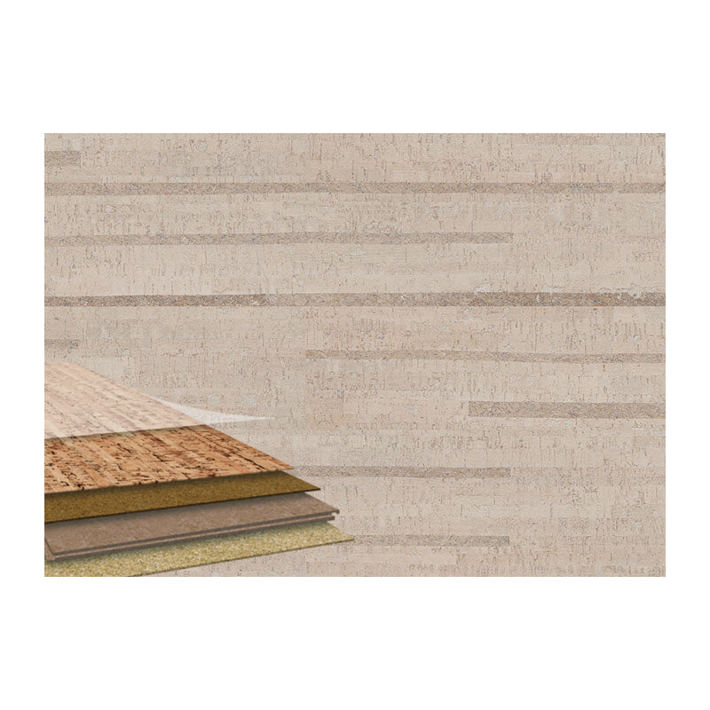 Parquet Revêtement de sol en liège - 10,5 x 295 x 905 mm - Antic Blanc - Wicanders