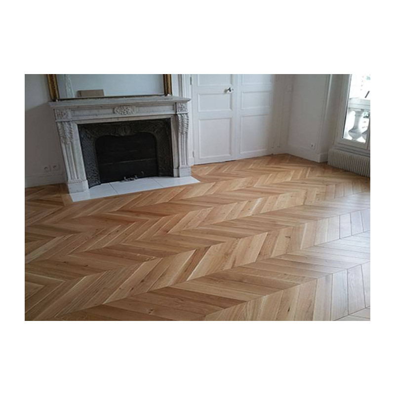 Parquet Parquet contrecollé Chêne Nature Point Hongrie - 13 x 150 x 850 mm - verni ou huilé