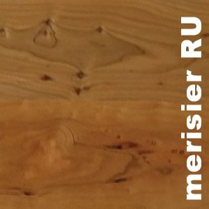 Parquet contrecollé Merisier Rustique - 10 x 120 x 1200 mm - verni