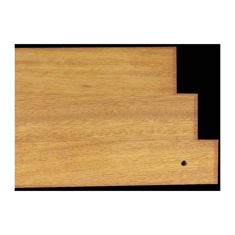 Parquet Parquet massif Iroko Rustique - 12 x 140 mm - verni satiné