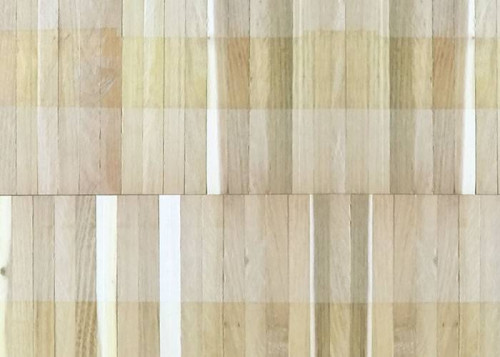Parquet industriel Acacia Robinier - 10 x 25 x 250 mm - motif sur chants - PROMO