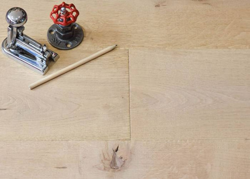 Parquet contrecollé Chêne Cotton - 15 x 220 x 2200 mm - huilé invisible - Metz