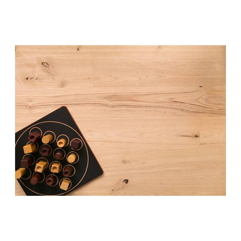 Parquet Parquet massif Châtaignier Rustique - 23 x 110 mm - brut - double face