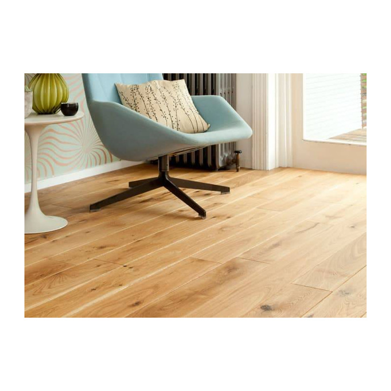 Parquet Parquet massif Chêne Campagne - 23 x 130 - brut - Pau