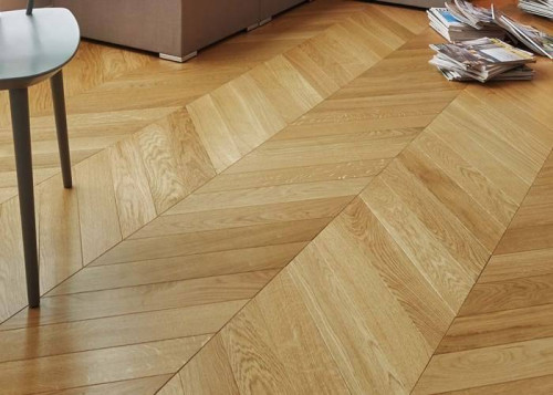Parquet massif Chêne Premier Point Hongrie - 14 x 70 x 520/530 mm - huilé