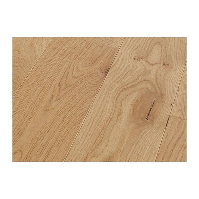 Parquet Parquet massif Chêne Rustique Français - 14 x 120 mm - verni
