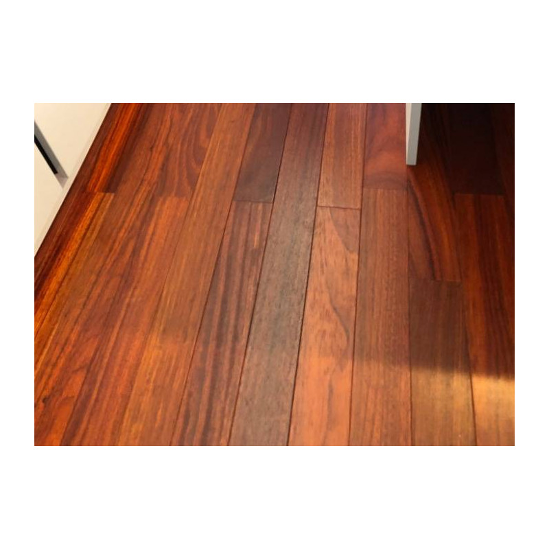 Parquet Parquet massif Padouk - 14 x 140 mm - verni - Bali - PROMO
