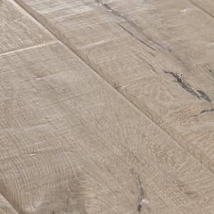 Parquet contrecollé Chêne Rustique - 15 x 220 x 2200 mm - huilé gris