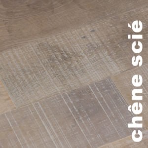 Parquet contrecollé Chêne Rustique Toundra - 14 x 125 mm - scié - brossé - verni mat