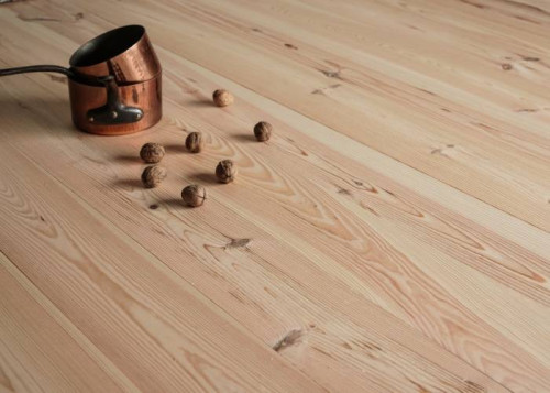 Parquet massif Pin des Landes - 23 x 120 mm - brut - noueux