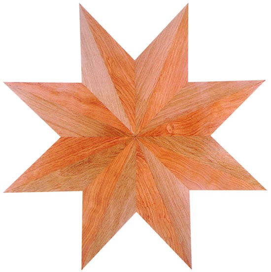 Rosace centre de piece en marqueterie Nabucco 10 mm