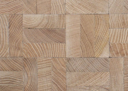 Parquet massif en bois de bout Chêne - 13 x 432 x 432 - brut - Thionville - colis de 1,87 m2