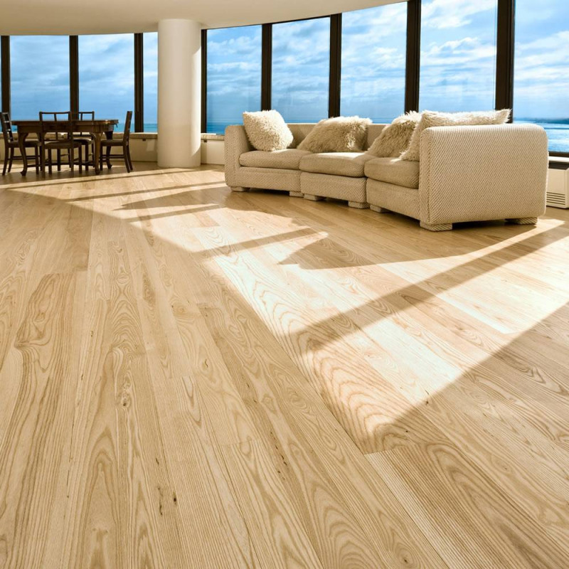 Parquet Parquet contrecollé Frêne Point Hongrie - 13 x 140 x 600 mm - huilé ou verni