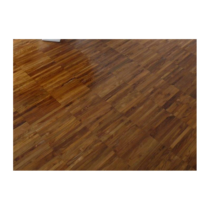 Parquet Parquet industriel Teck Afrique - 14 x 10 x 280 mm - motif sur chants