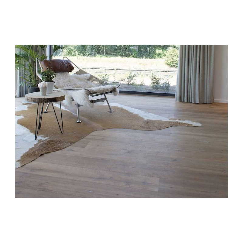 Parquet Parquet contrecollé Chêne Rustique/Campagne - 15 x 190 mm - huilé Naturel  - loft