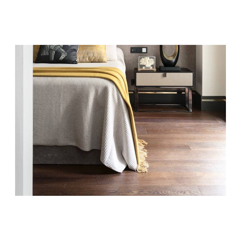 Parquet Parquet contrecollé Chêne Premier - 14 x 190 mm - verni coffee - loft
