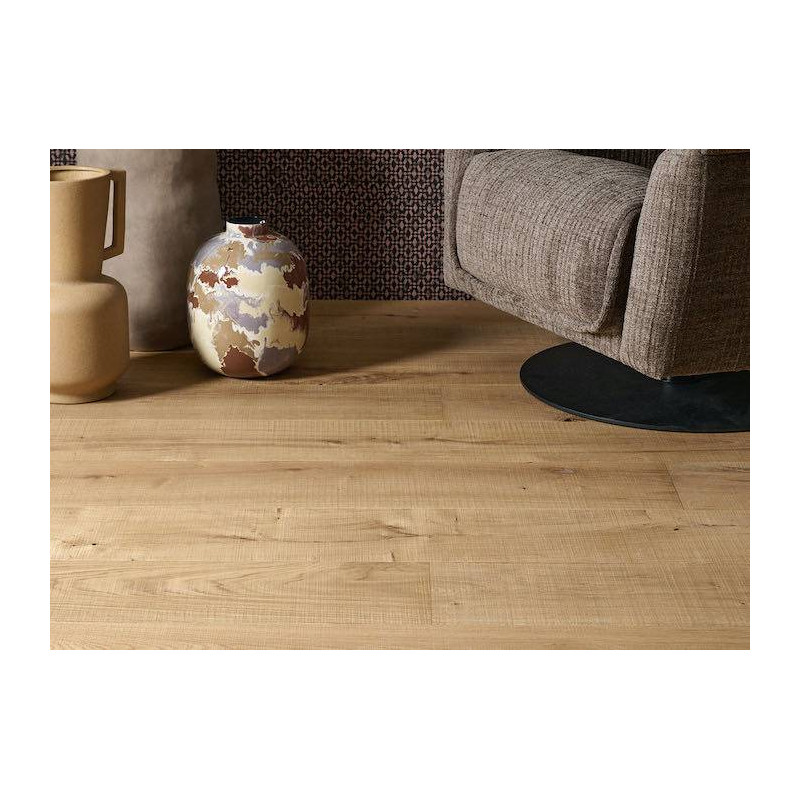 Parquet Parquet contrecollé Chêne Sauvage - 15 x 220 mm - huilé naturel - traces de scie - loft