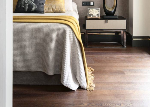 Parquet contrecollé Chêne Premier - 14 x 190 mm - verni Grey - loft