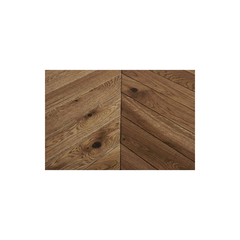 Parquet Parquet massif Haussmann à l'anglaise Pr/Bis - 14 x 90 mm - brossé