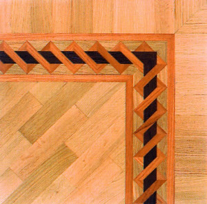 Frises de bordure en Marquetteries et panneaux