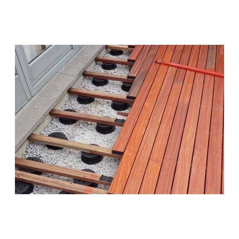 Parquet Lames de terrasse Padouk - 21 x 120 x 1500 et 1800 mm - 2 faces lisses