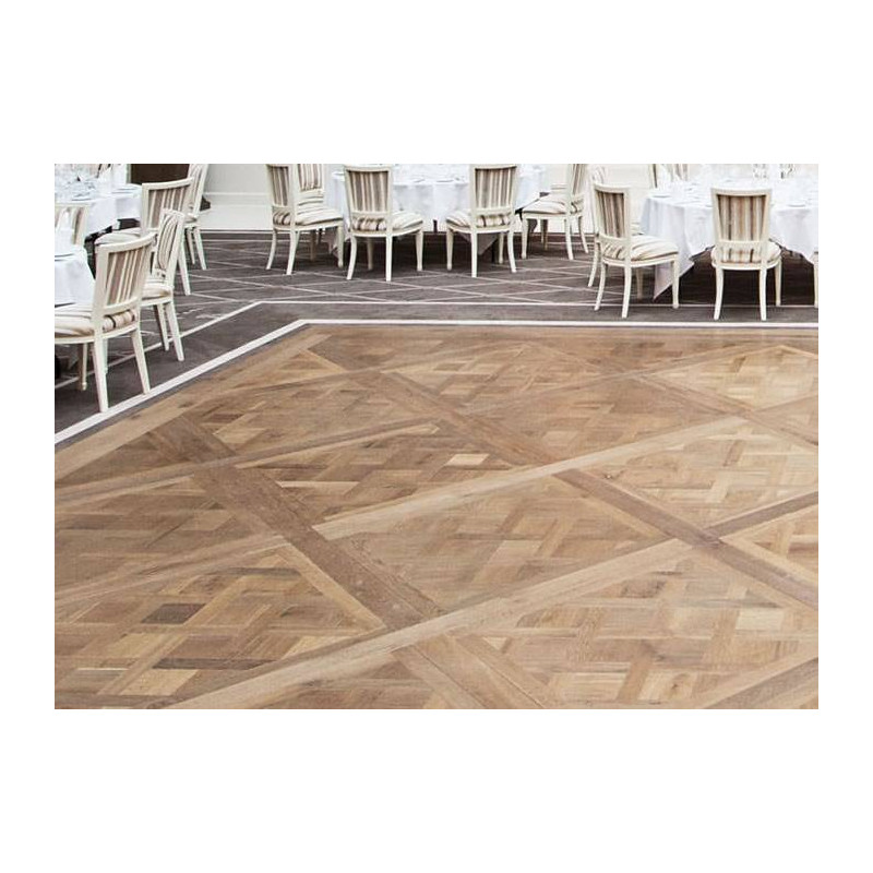 Parquet Panneaux Versailles massif Chêne Rustique/Campagne - 14 x 800 x 800 mm - brut