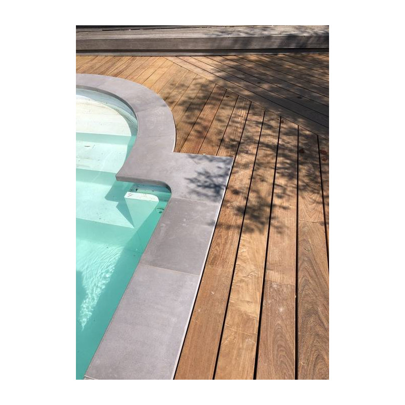 Parquet Margelle de terrasse Ipé - 35 x 285 mm - 2 faces lisses - lots