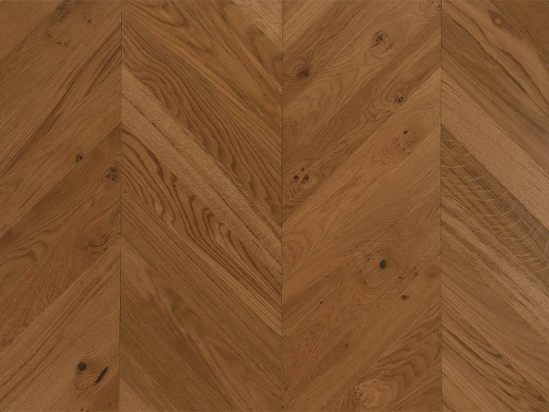 Parquet Parquet contrecollé Chêne Village Point Hongrie - 14 x 120 mm - teinté verni mat - Haguenau