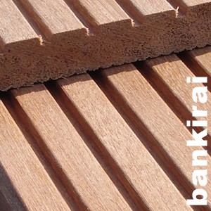 Lames de terrasse Bangkirai - 21 x 145 mm - 2 faces lisses - séchage KD