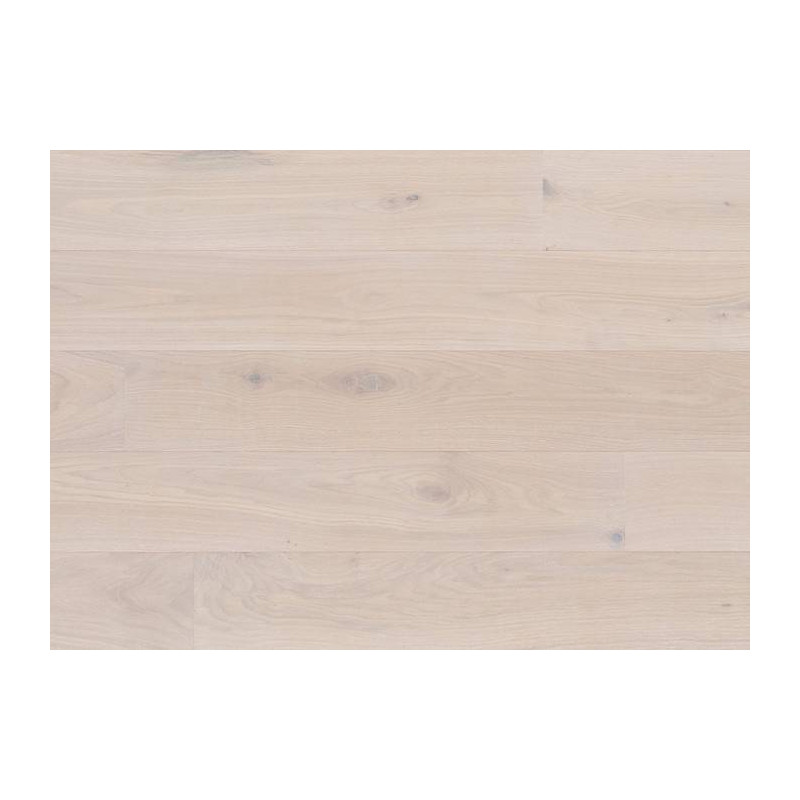 Parquet Parquet contrecollé Chêne Campagne - 14 x 190 x 1900 mm - brossé - verni mat - teinté blanc
