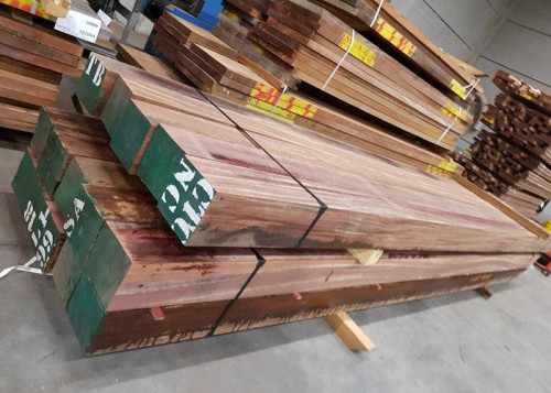 Poteaux Plots Poutres en Azobe massif - 200 x 200 x 3000 mm - Classe 5