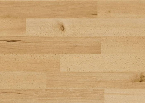 Parquet massif Hêtre Rustique - 14 x 120 mm - verni