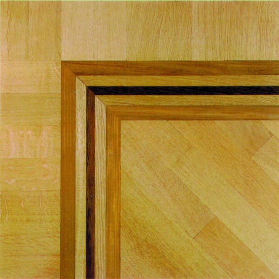 Frise parquet en marqueterie Chopin 10 mm