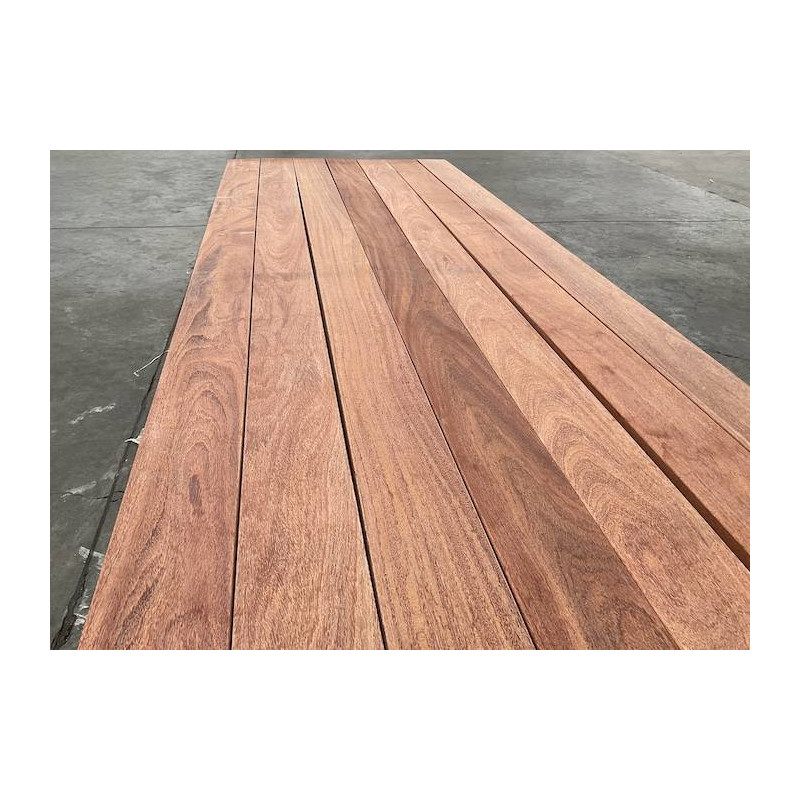 Parquet Lames de terrasse Cumaru Rouge - 21 x 145 x 970/1270/1570 mm - lisse