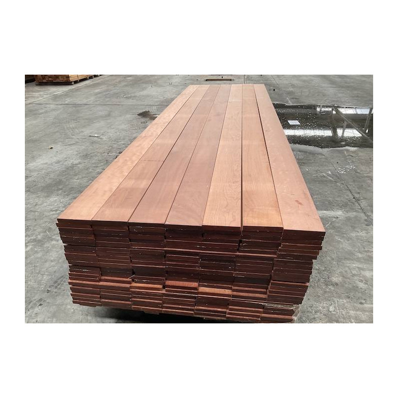 Parquet Lames de terrasse Massaranduba - 21 x 145 mm - 2 faces lisses - lots - AD