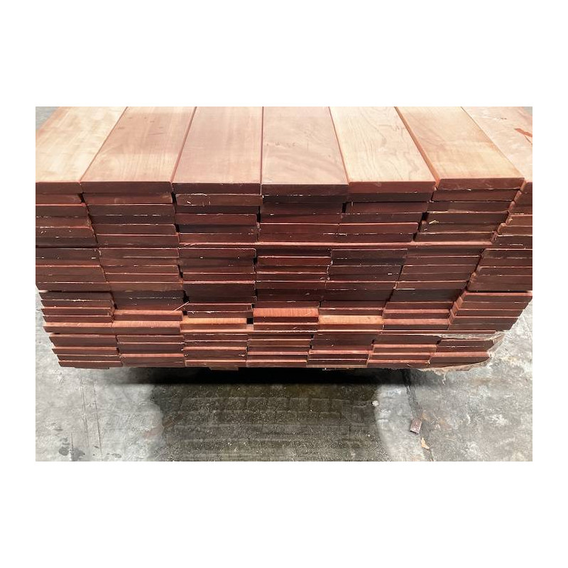 Parquet Lames de terrasse Massaranduba - 21 x 145 mm - 2 faces lisses - lots - AD