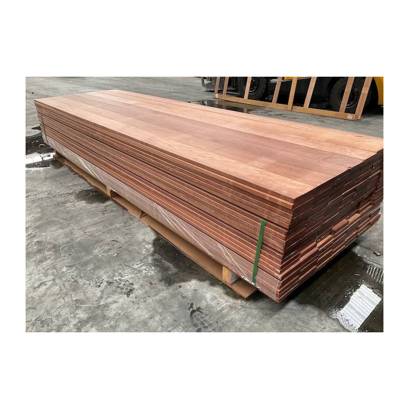 Parquet Lames de terrasse Massaranduba - 21 x 145 mm - 2 faces lisses - lots - AD