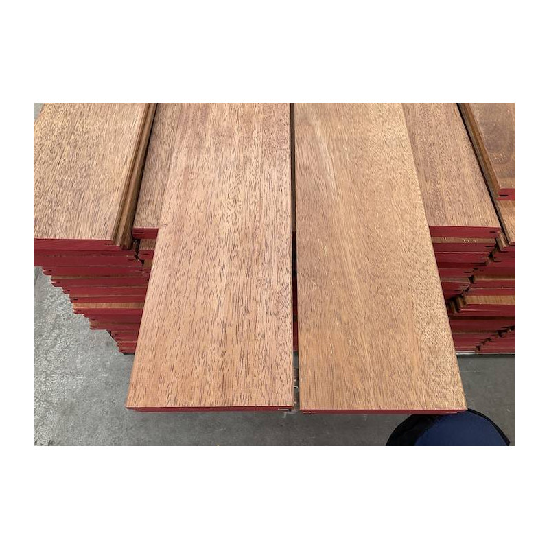 Parquet Lames de terrasse Merbau - 21 x 142 mm - profil César - FSC - lots