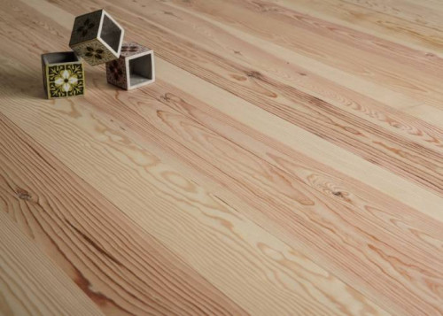 Parquet massif Pin des Landes - 23 x 100 mm - brut - petits noeuds