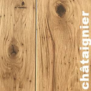 Parquet massif brut en Chataignier
