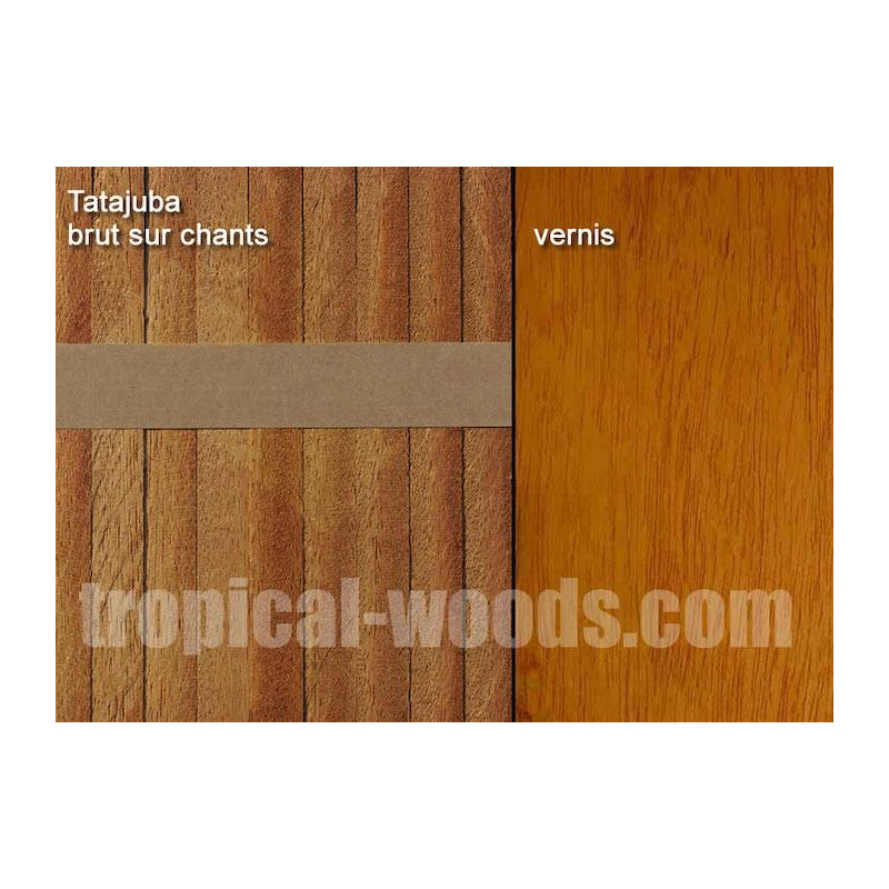 Parquet Parquet industriel Tatajuba - 14 x 20 x 295 mm - motif sur chants - MOINS CHER