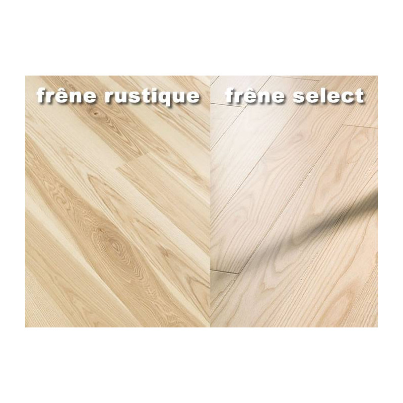 Parquet Parquet massif Frêne Olivier - 23 x 120 mm - brut