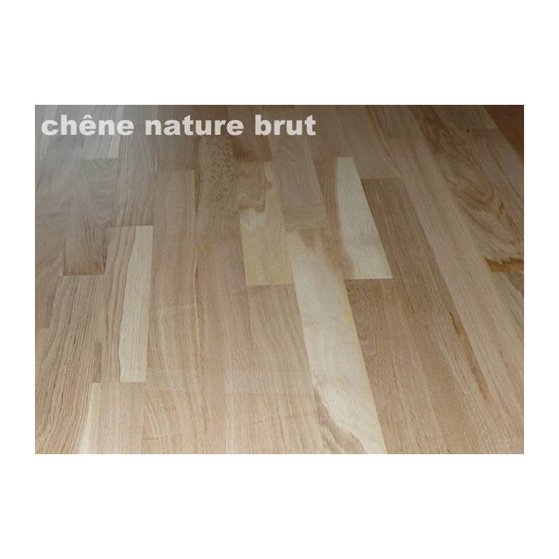 Parquet Parquet contrecollé Chêne Nature/Campagne - 12 x 90 mm - brut