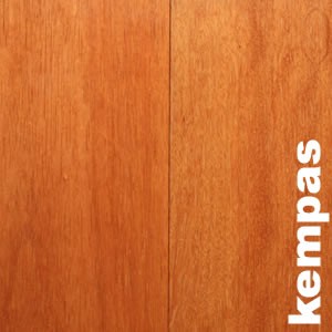 Parquet massif Kempas - 15 x 90 mm - brut