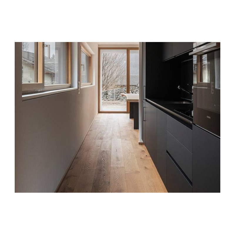 Parquet Parquet massif Chêne Rustique - 14 x 70 mm - verni