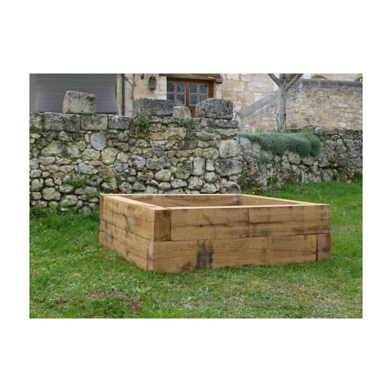 Parquet Traverses de chemin de fer Chêne - 100 x 200 x 2000 mm - brut de sciage